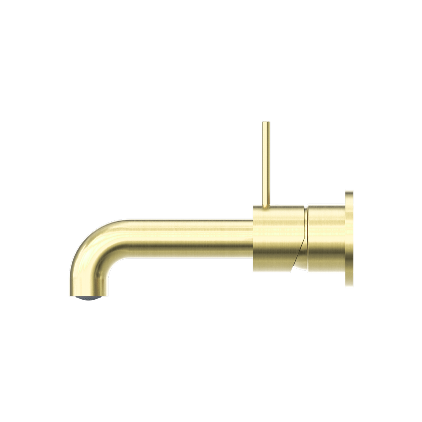 MECCA WALL BASIN/BATH MIXER SEPARATE BACK PLATE HANDLE UP 120/160/185/230/260MM BRUSHED GOLD