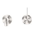 MECCA WALL BASIN/BATH MIXER HANDLE UP 185 MM BN (SEPARATE BACK PLATE) (NR221907D185BN) BRUSHED NICKEL