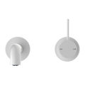 MECCA WALL BASIN/BATH MIXER HANDLE UP 160/185/230MM MW (SEPARATE BACK PLATE) (NR221907D160/185/230MW) MATTE WHITE