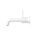 MECCA WALL BASIN/BATH MIXER HANDLE UP 160/185/230MM MW (SEPARATE BACK PLATE) (NR221907D160/185/230MW) MATTE WHITE