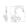 MECCA 3 WAY FILTERED MIXER TAP CHROME