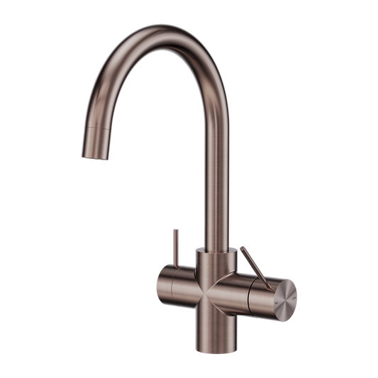 MECCA 3 WAY FILTERED MIXER TAP BRUSHED BRONZE