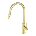 MECCA PULL OUT SINK MIXER WITH VEGIE SPRAY FUNCTION BRUSHED GOLD