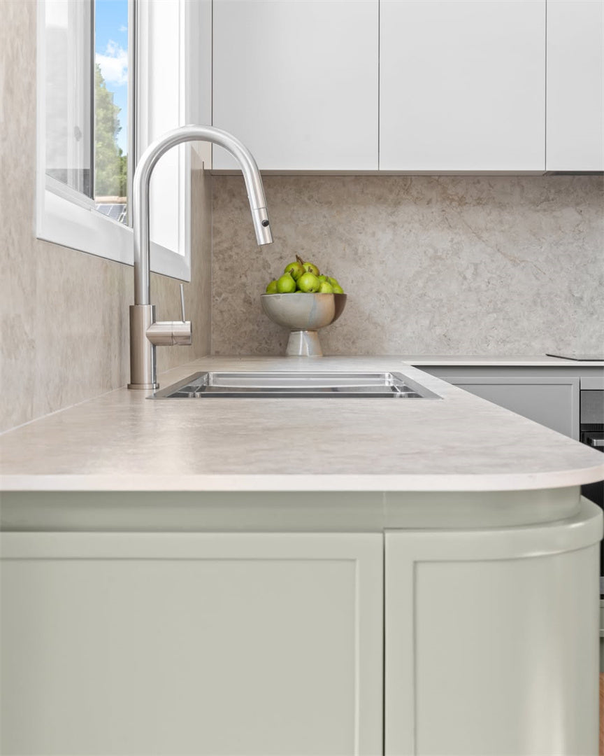 MECCA PULL OUT SINK MIXER WITH VEGIE SPRAY FUNCTION BRUSHED NICKEL