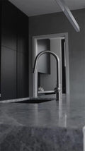 MECCA PULL OUT SINK MIXER WITH VEGIE SPRAY FUNCTION GUN METAL GREY