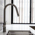MECCA PULL OUT SINK MIXER WITH VEGIE SPRAY FUNCTION GUN METAL GREY