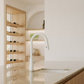 MECCA PULL OUT SINK MIXER WITH VEGIE SPRAY FUNCTION MATTE WHITE