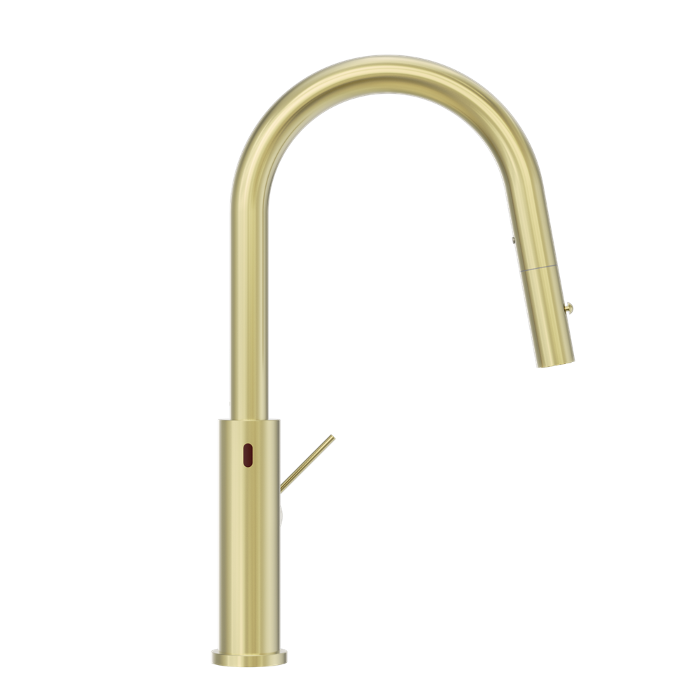 MECCA SMART SENSOR PULL OUT KITCHEN MIXER BRUSHED GOLD