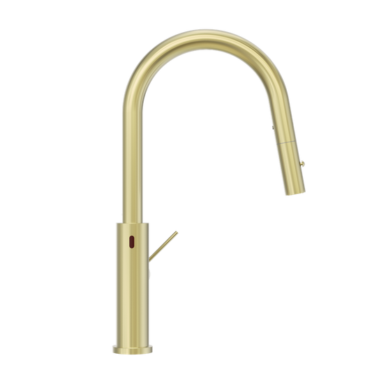 MECCA SMART SENSOR PULL OUT KITCHEN MIXER BRUSHED GOLD