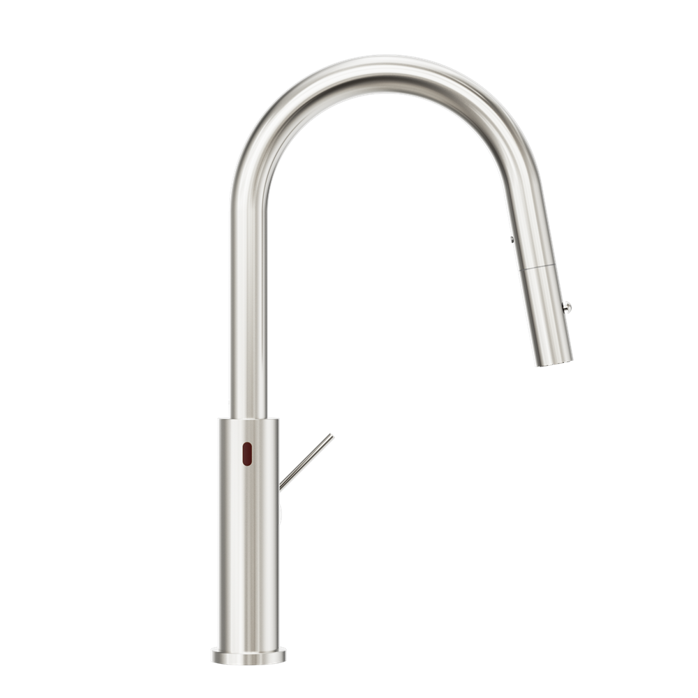 MECCA SMART SENSOR PULL OUT KITCHEN MIXER BRUSHED NICKEL