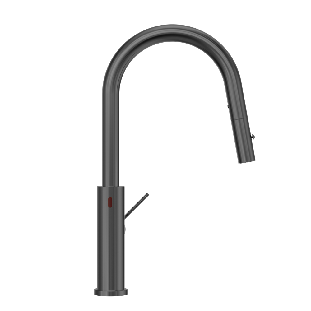 MECCA SMART SENSOR PULL OUT KITCHEN MIXER GUN METAL