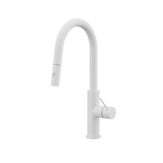 MECCA SMART SENSOR PULL OUT KITCHEN MIXER MATTE WHITE