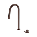 Mecca Hob Mounted Pull Out Sink Mixer Rome Bronze