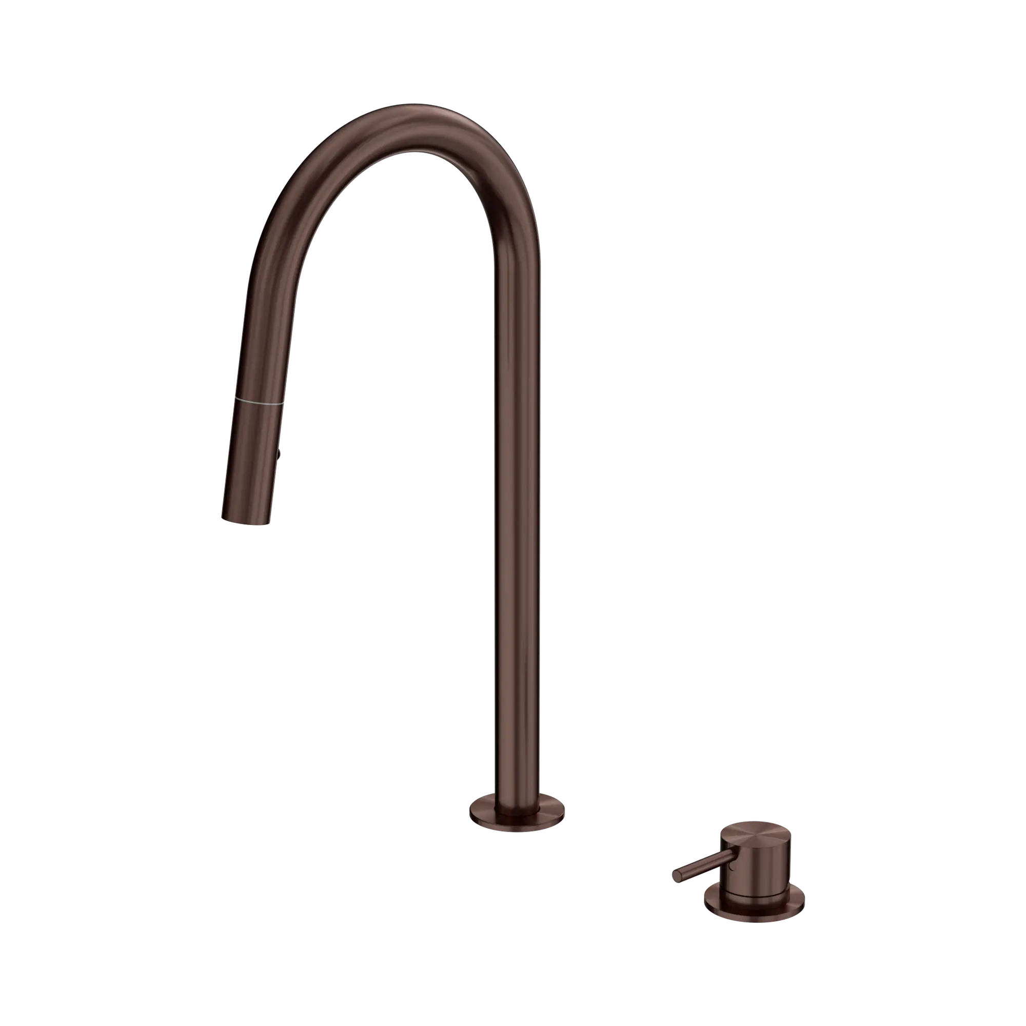 Mecca Hob Mounted Pull Out Sink Mixer Rome Bronze