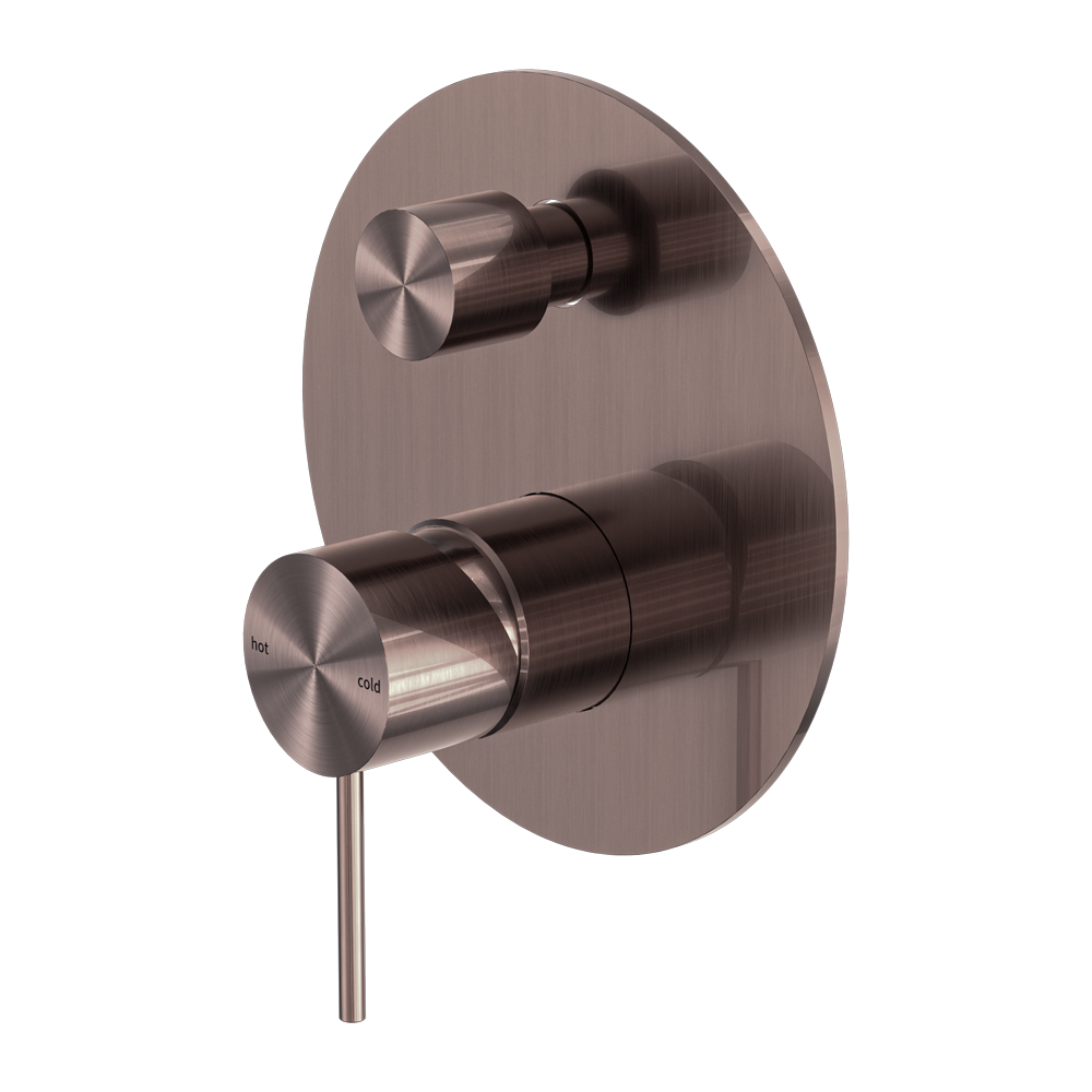 MECCA SHOWER MIXER WITH DIVERTOR BZ (NR221909ABZ) BRUSHED BRONZE