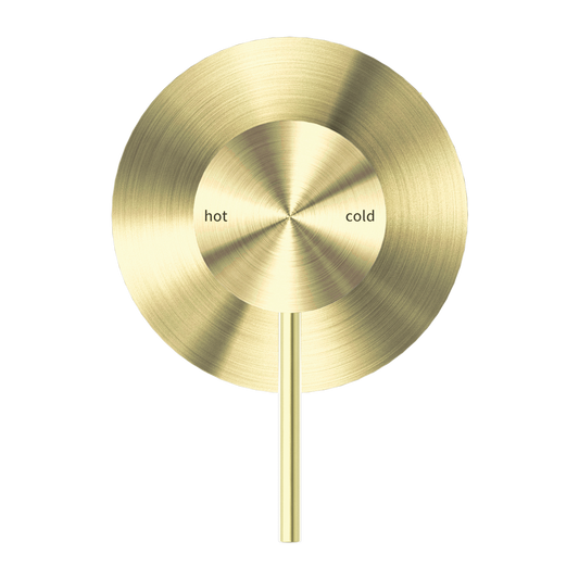 MECCA SHOWER MIXER 80MM PLATE BRUSHED GOLD