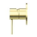 MECCA SHOWER MIXER 80MM PLATE BRUSHED GOLD
