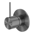 MECCA SHOWER MIXER HANDLE UP 80MM PLATE GM (NR221909BGM) GUN METAL GREY