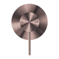 MECCA SHOWER MIXER 80MM PLATE BRUSHED BRONZE