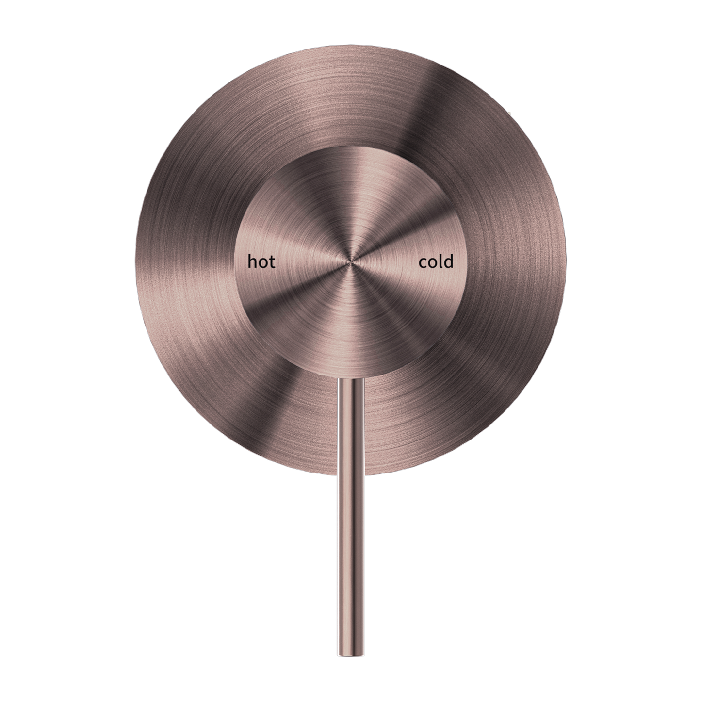 MECCA SHOWER MIXER 80MM PLATE BRUSHED BRONZE