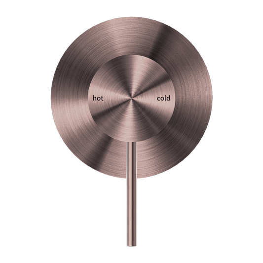 MECCA SHOWER MIXER 80MM PLATE BRUSHED BRONZE