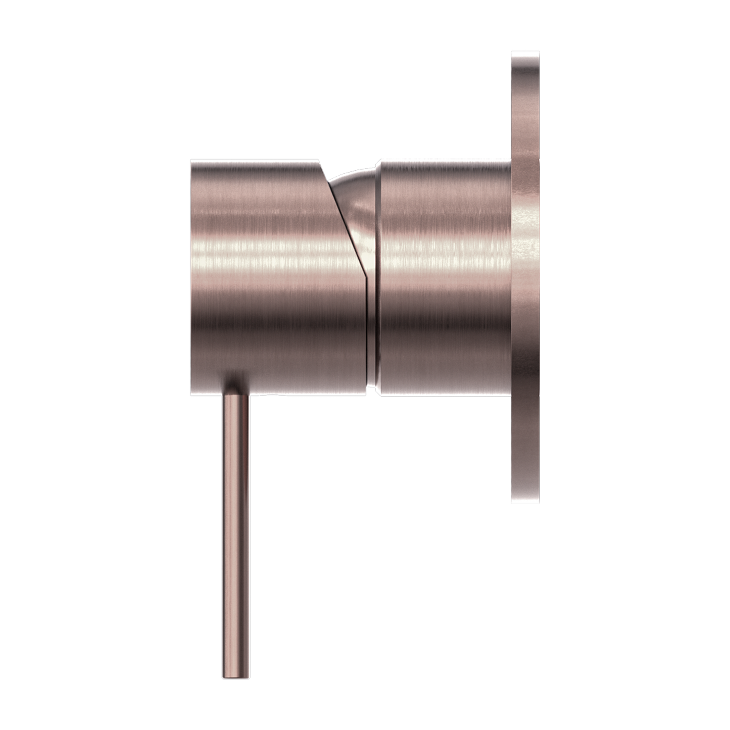 MECCA SHOWER MIXER 80MM PLATE BRUSHED BRONZE