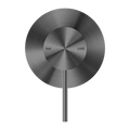MECCA SHOWER MIXER 80MM PLATE GUN METAL GREY