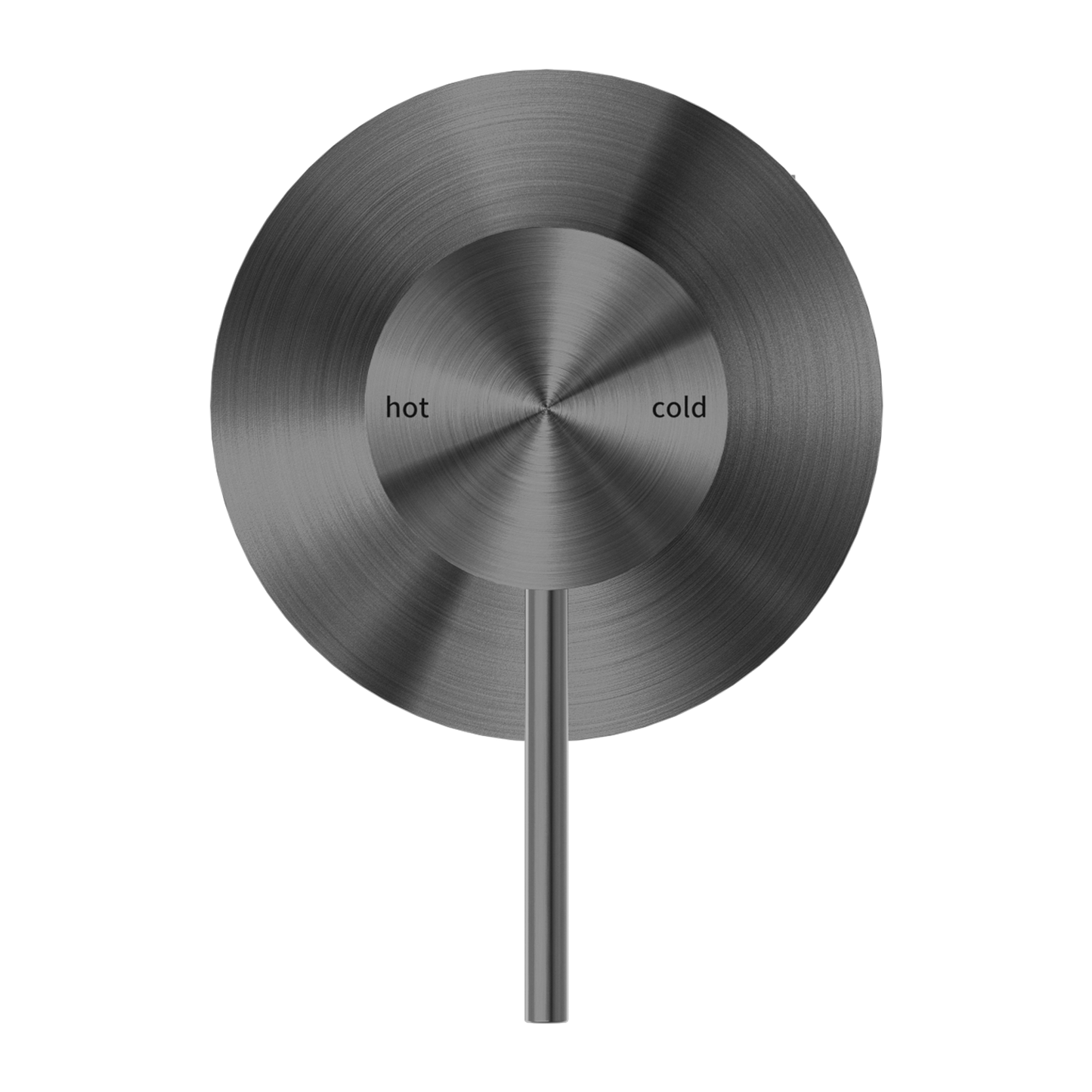 MECCA SHOWER MIXER 80MM PLATE GUN METAL GREY