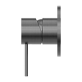 MECCA SHOWER MIXER 80MM PLATE GUN METAL GREY