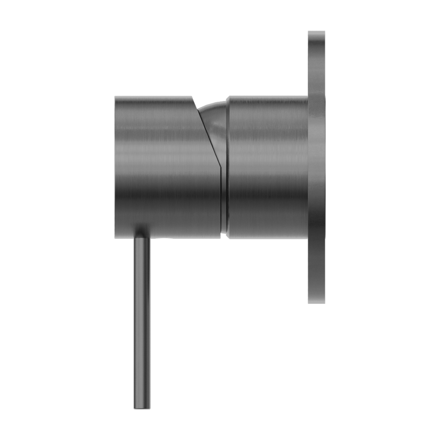 MECCA SHOWER MIXER 80MM PLATE GUN METAL GREY