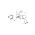 MECCA SHOWER MIXER 60MM PLATE BRUSHED GOLD