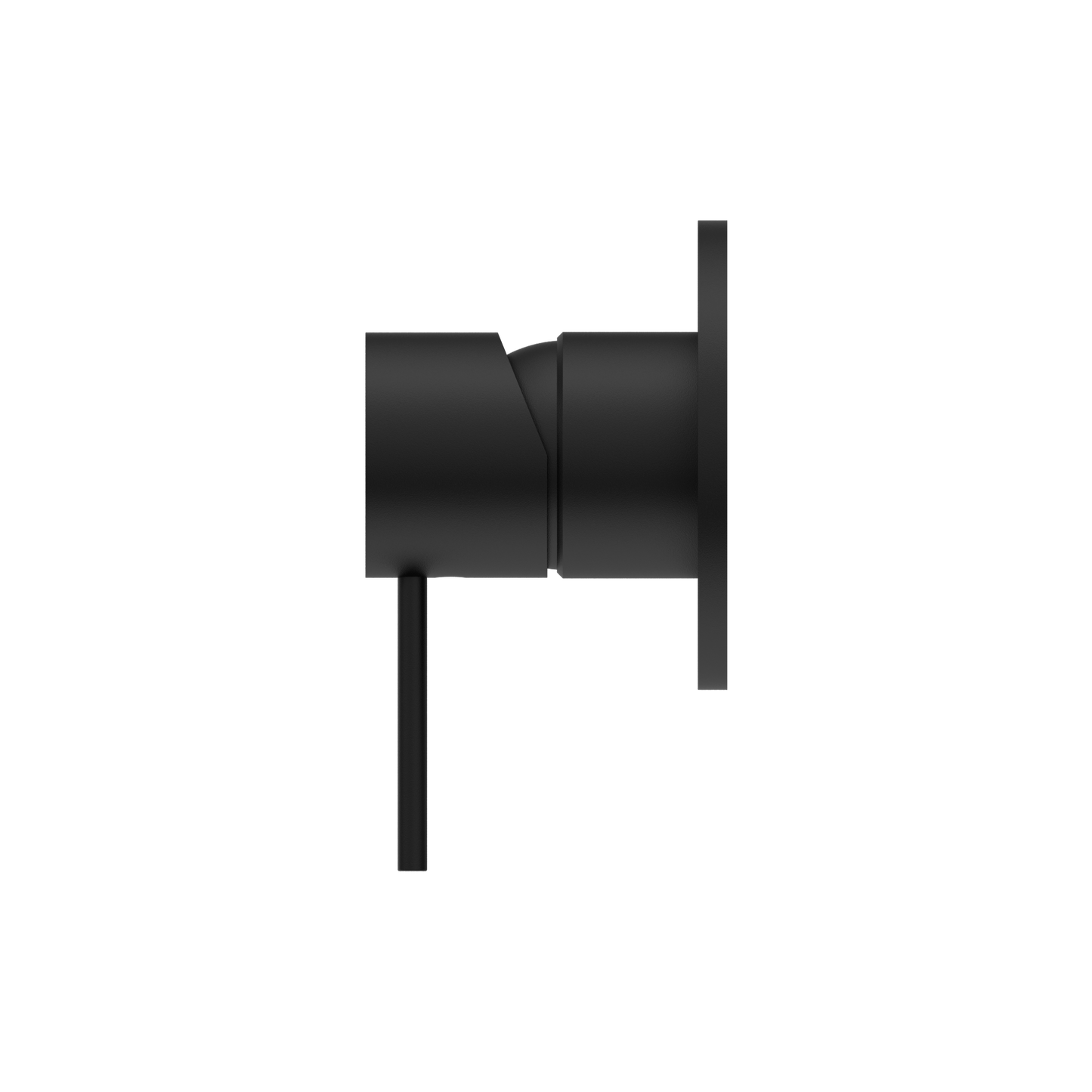 MECCA SHOWER MIXER 80MM PLATE MATTE BLACK