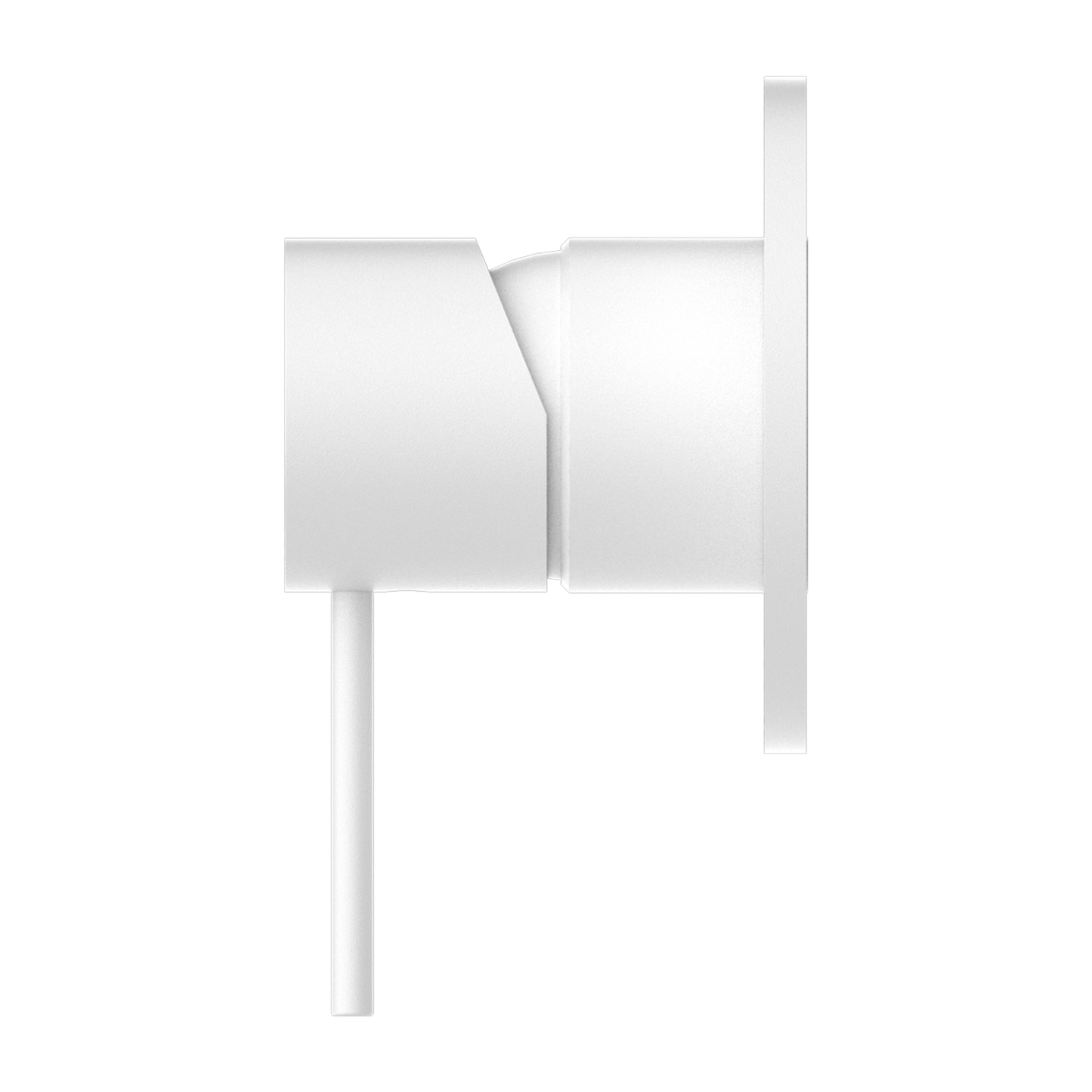 MECCA SHOWER MIXER 80MM PLATE MATTE WHITE