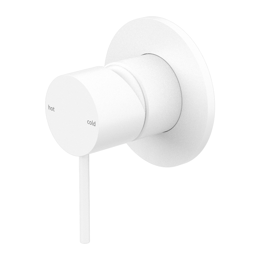 MECCA SHOWER MIXER 80MM PLATE MW (NR221909MW) MATTE WHITE
