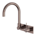 MECCA WALL BASIN/BATH MIXER SWIVEL SPOUT HANDLE UP BZ (NR221909PBZ) BRUSHED BRONZE