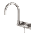 MECCA WALL BASIN/BATH MIXER SWIVEL SPOUT BN (NR221909QBN) BRUSHED NICKEL