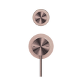 MECCA SHOWER MIXER WITH DIVERTOR SEPARATE BACK PLATE BRUSHED BRONZE