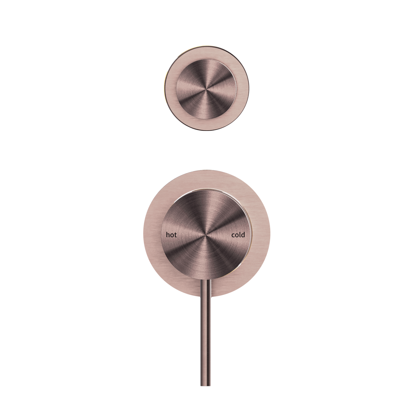 MECCA SHOWER MIXER WITH DIVERTOR SEPARATE BACK PLATE BRUSHED BRONZE