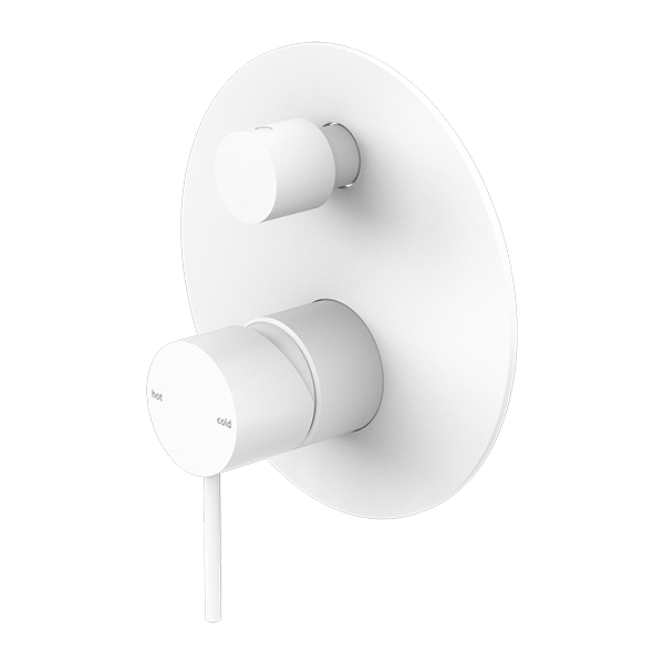 MECCA SHOWER MIXER WITH DIVERTOR MW (NR221909AMW) MATTE WHITE