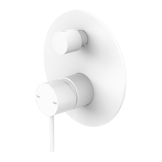 MECCA SHOWER MIXER WITH DIVERTOR MW (NR221909AMW) MATTE WHITE