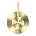 MECCA SHOWER MIXER HANDLE UP 80MM PLATE BRUSHED GOLD