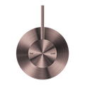 MECCA SHOWER MIXER HANDLE UP 80MM PLATE BRUSHED BRONZE
