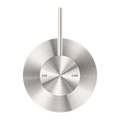 MECCA SHOWER MIXER HANDLE UP 80MM PLATE BRUSHED NICKEL