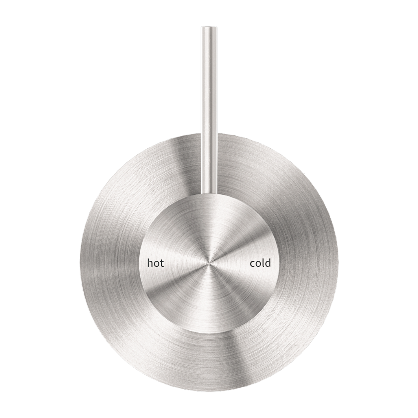MECCA SHOWER MIXER HANDLE UP 80MM PLATE BRUSHED NICKEL
