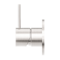 MECCA SHOWER MIXER HANDLE UP 80MM PLATE BRUSHED NICKEL