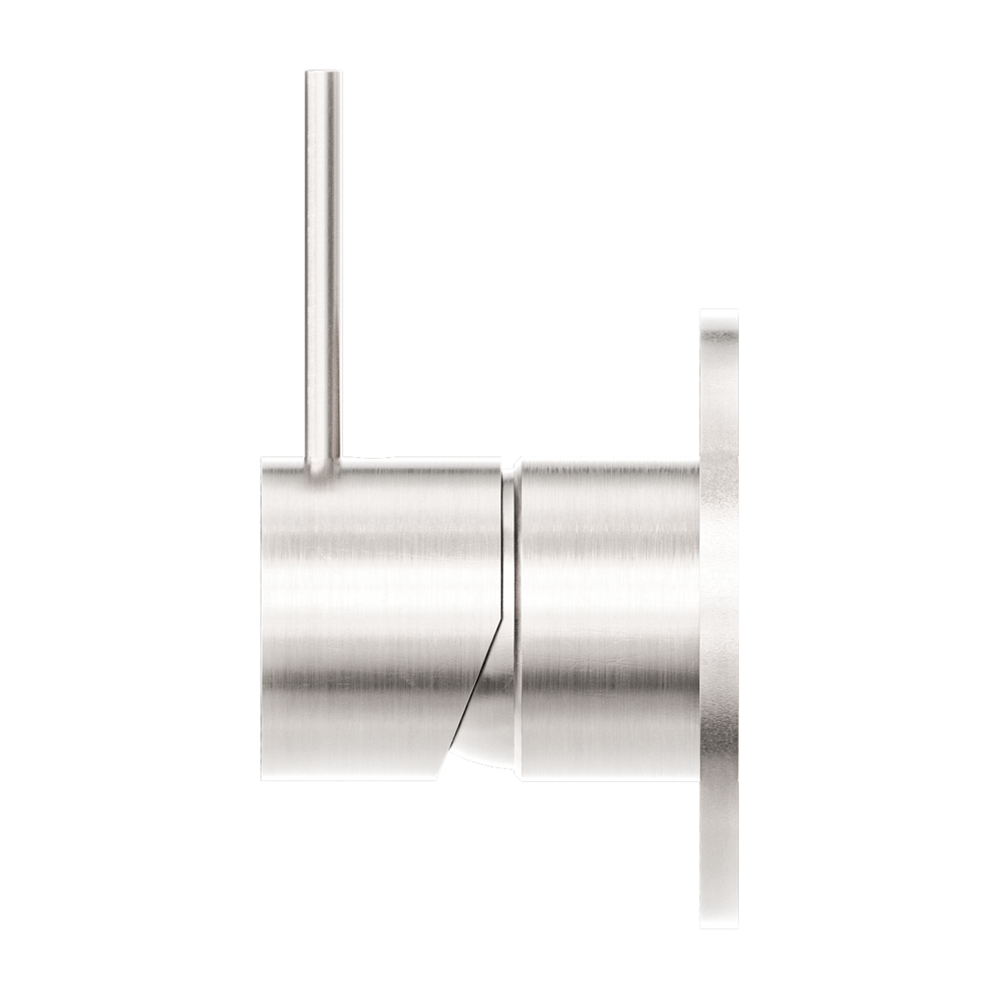 MECCA SHOWER MIXER HANDLE UP 80MM PLATE BRUSHED NICKEL