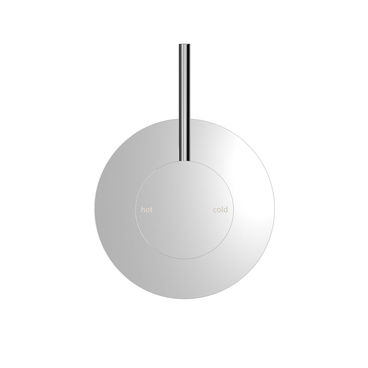 MECCA SHOWER MIXER HANDLE UP 80MM PLATE CH (NR221909BCH) CHROME