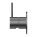 MECCA SHOWER MIXER HANDLE UP 80MM PLATE GM (NR221909BGM) GUN METAL GREY