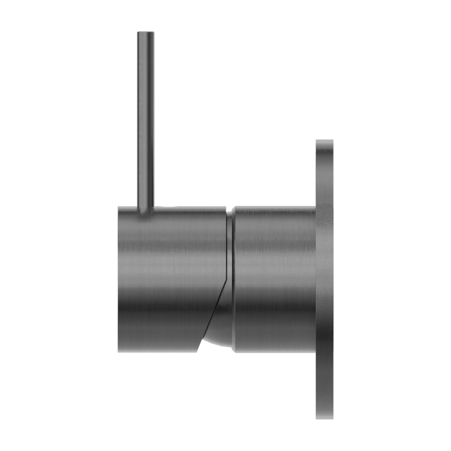 MECCA SHOWER MIXER HANDLE UP 80MM PLATE GM (NR221909BGM) GUN METAL GREY