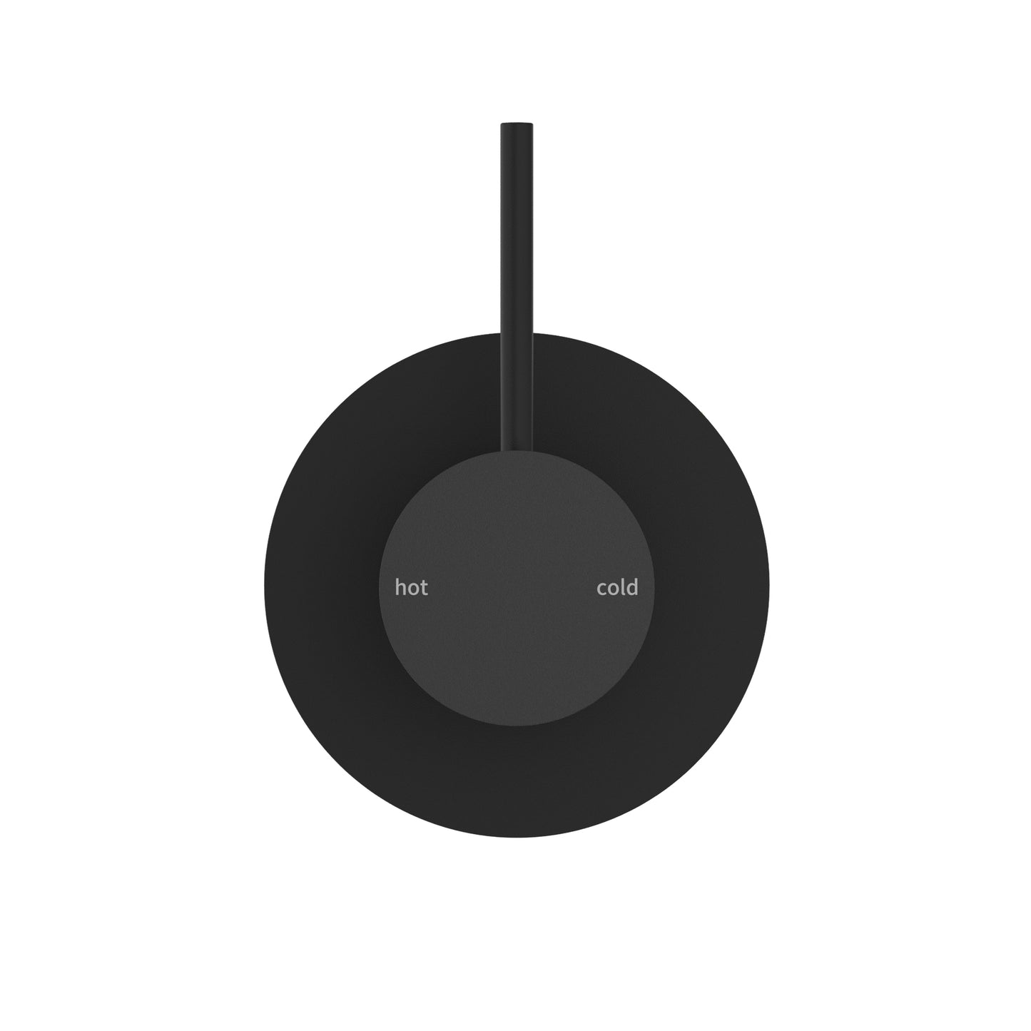 MECCA SHOWER MIXER HANDLE UP 80MM PLATE MB (NR221909BMB) MATTE BLACK